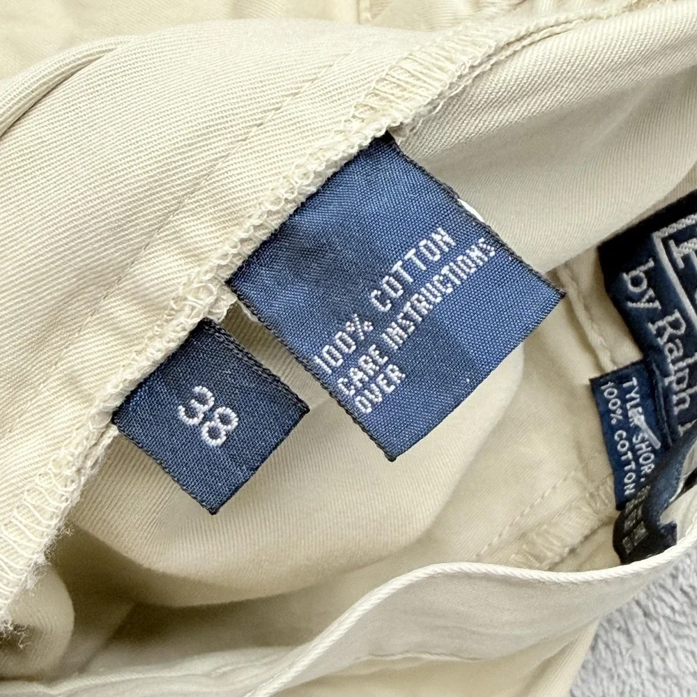 Polo Ralph Lauren Shorts Mens 38 Beige Chino Tyler Short Cotton